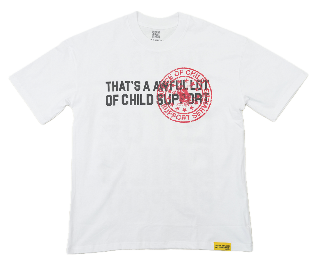 CHILD SUPPORT TEE WHITE