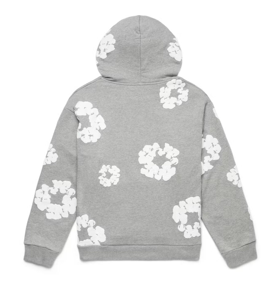 COTTON WREATH HOODIE GREY