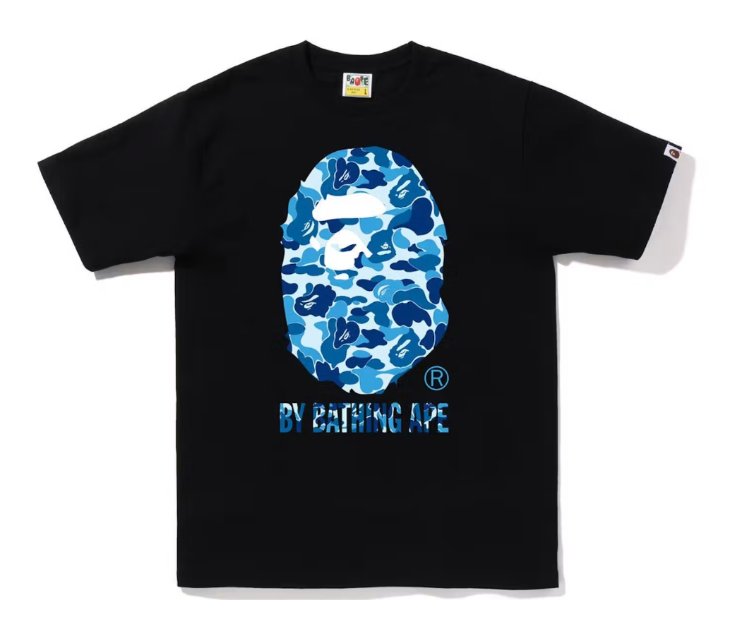 ABC CAMO TEE BLACK/BLUE