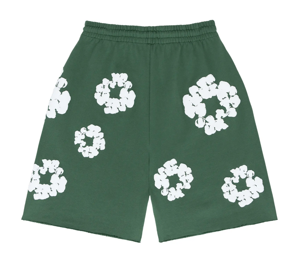 COTTON WREATH SHORTS GREEN