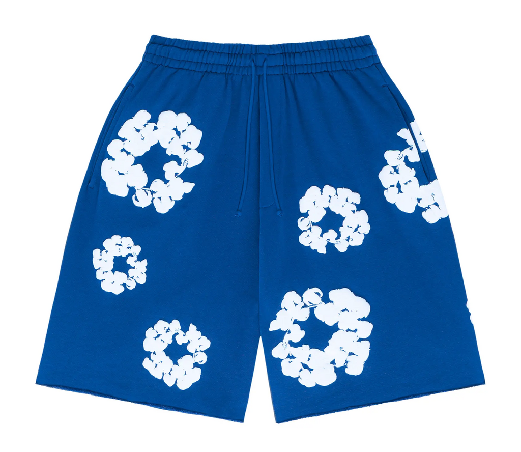 COTTON WREATH SHORTS BLUE