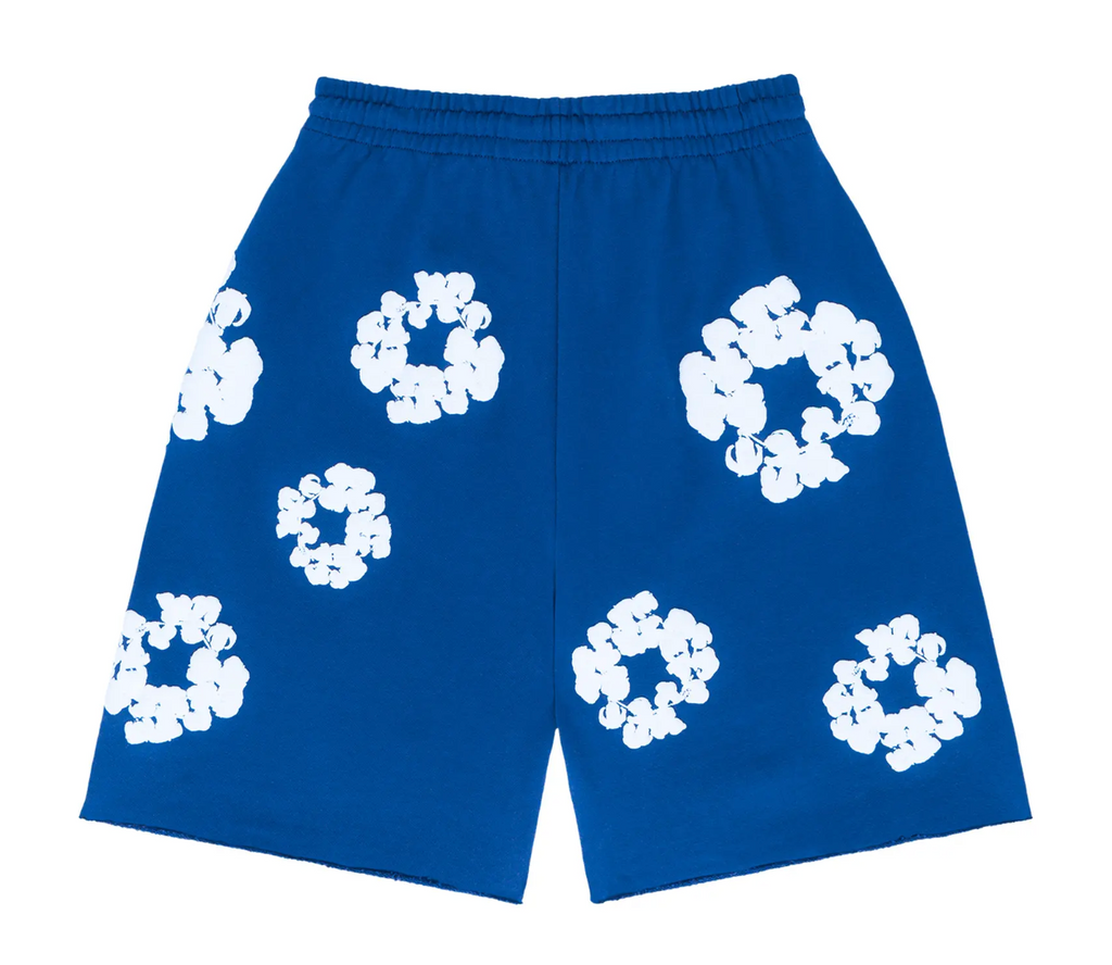 COTTON WREATH SHORTS BLUE