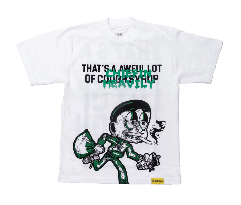 CHIEFIN HEAVILY TEE WHITE