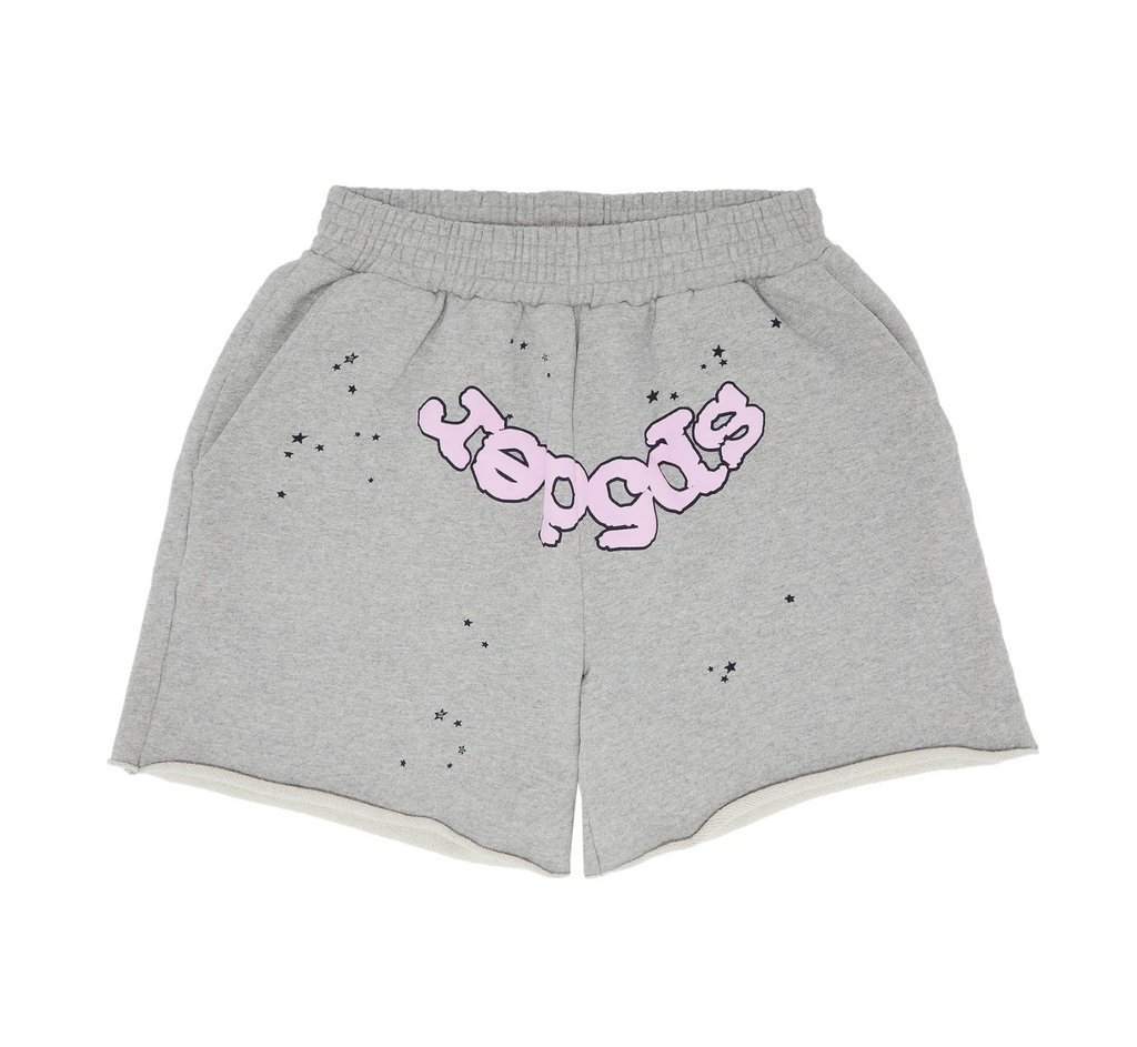 OG WEB LOGO SWEATSHORT HEATHER GREY