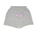 OG WEB LOGO SWEATSHORT HEATHER GREY