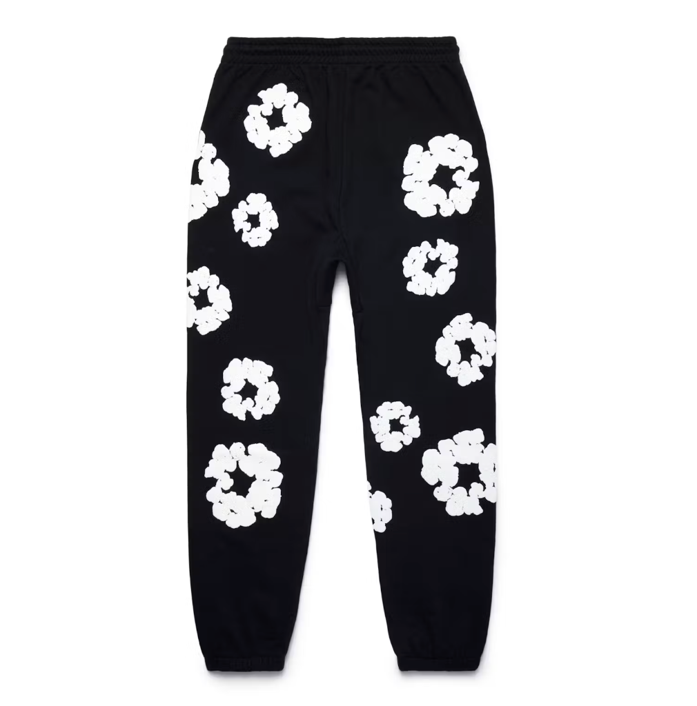 COTTON WREATH SWEATPANTS BLACK