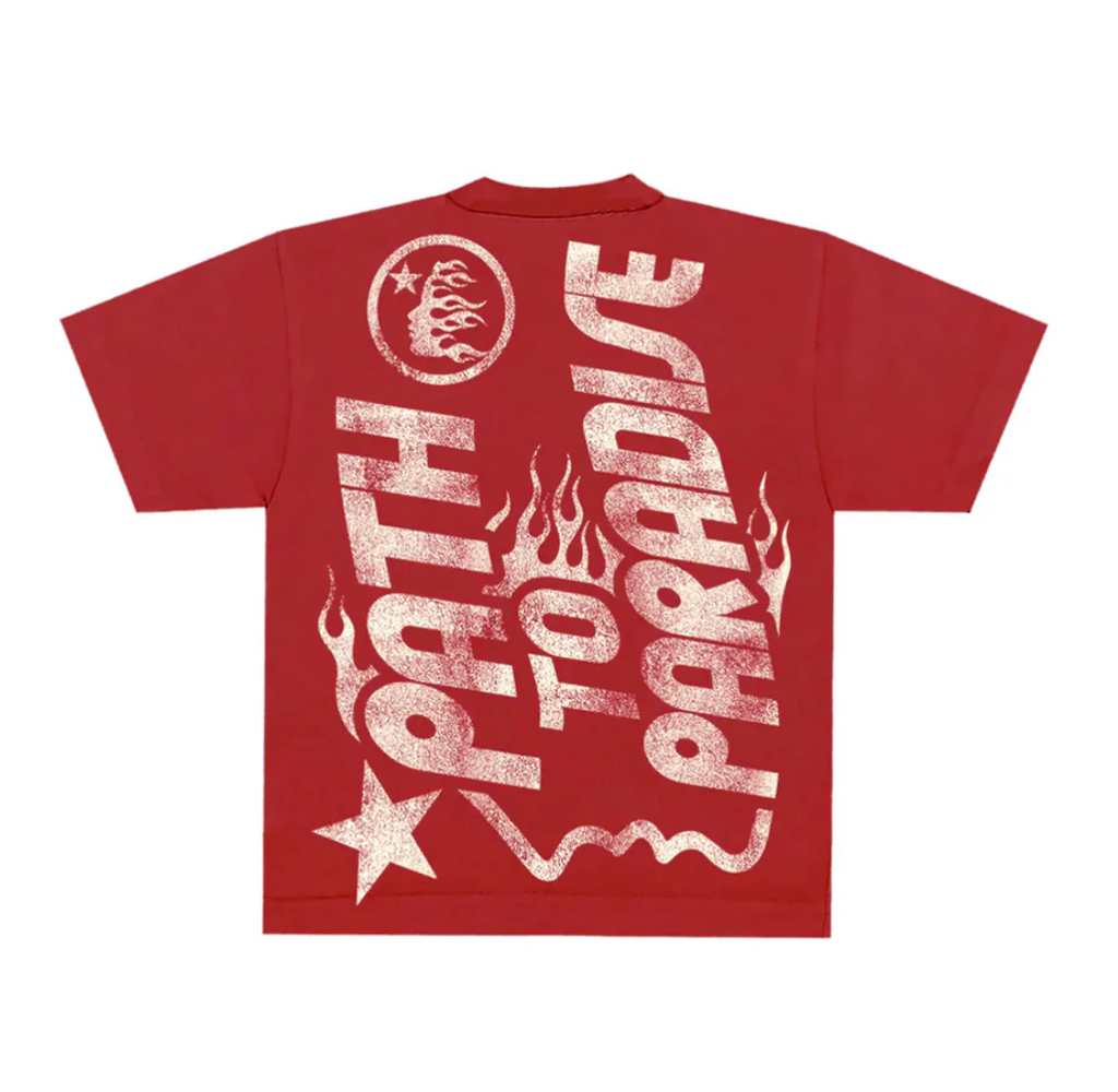 PATH TO PARADISE TEE RED