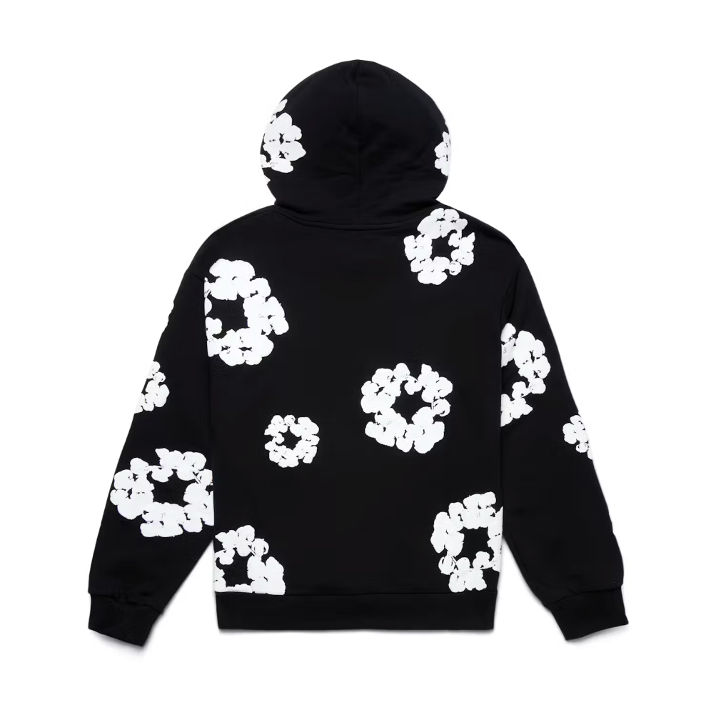 COTTON WREATH HOODIE BLACK USA TAG