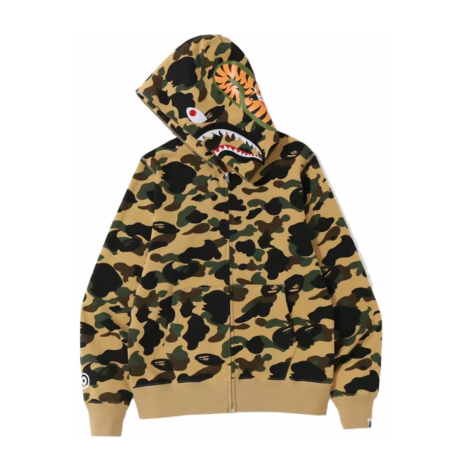 1ST CAMO SHARK FULL ZIP YELLOW