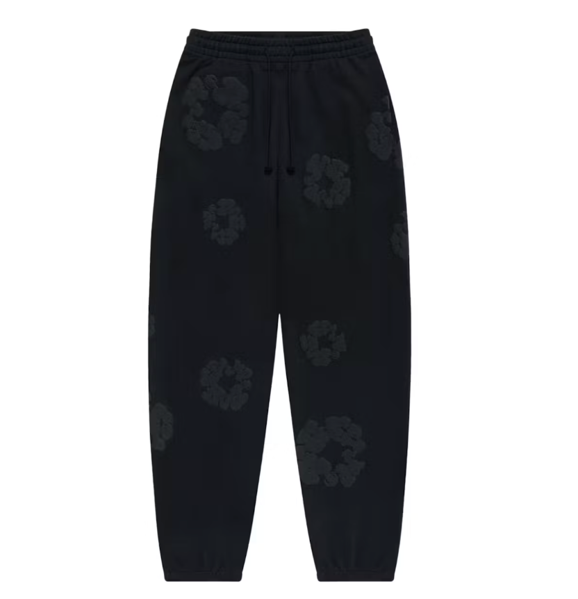 COTTON WREATH SWEATPANTS MONOCHROME