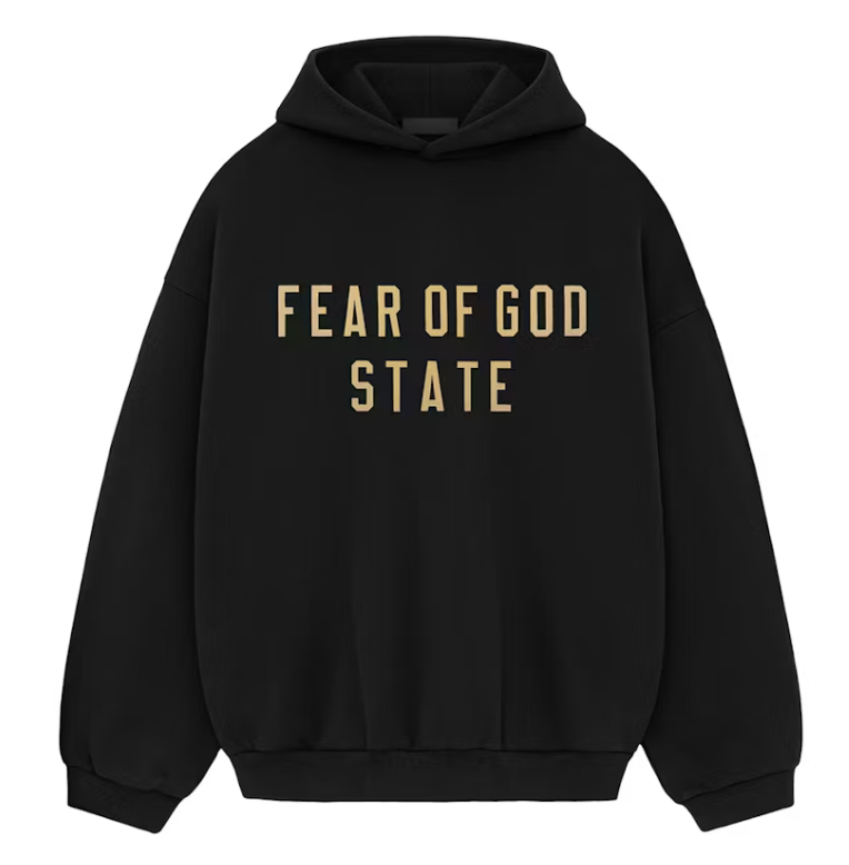 FEAR OF GOD STATE HOODIE BLACK