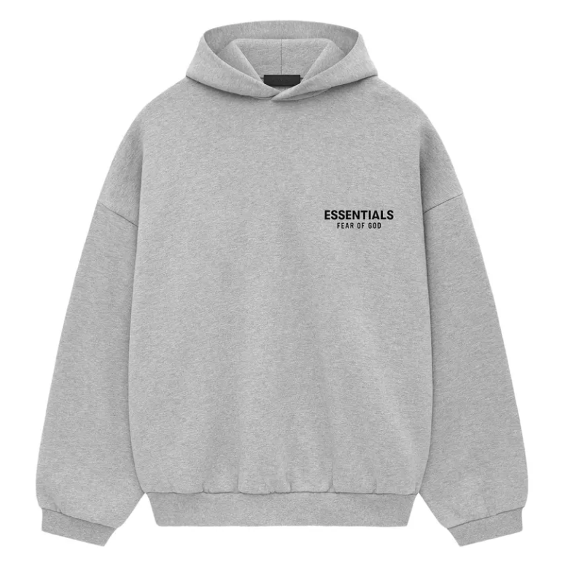 FW24 FLEECE HOODIE LIGHT HEATHER GREY