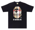 CHECKERED TEE BLACK