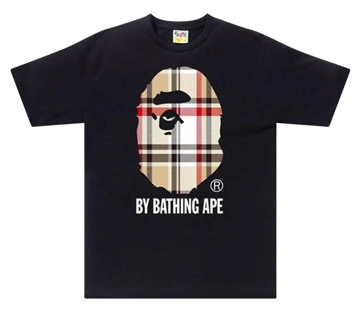 CHECKERED TEE BLACK