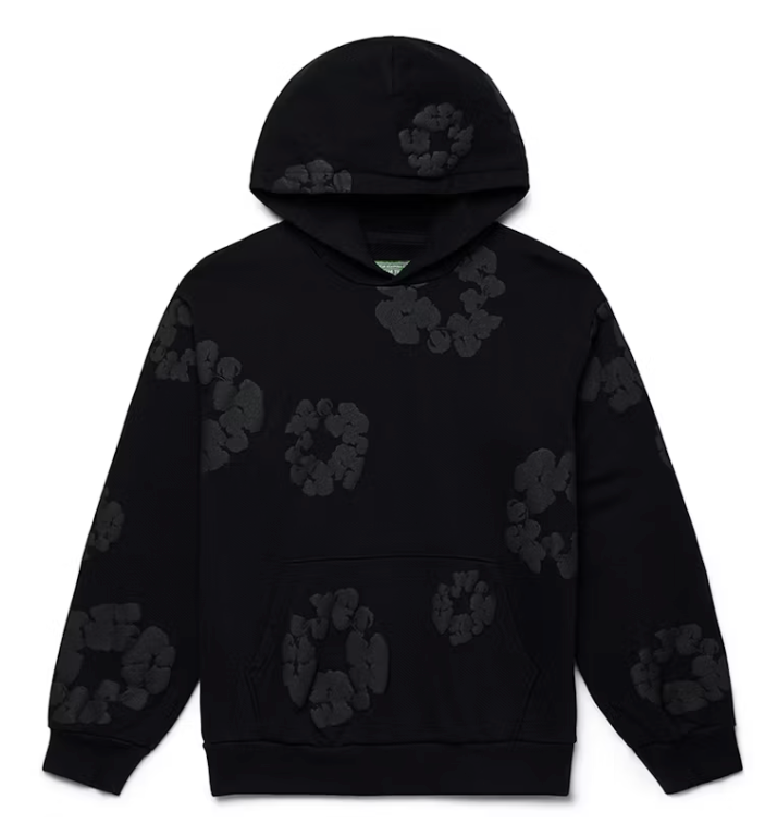 COTTON WREATH HOODIE MONOCHROME