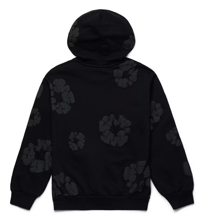 COTTON WREATH HOODIE MONOCHROME