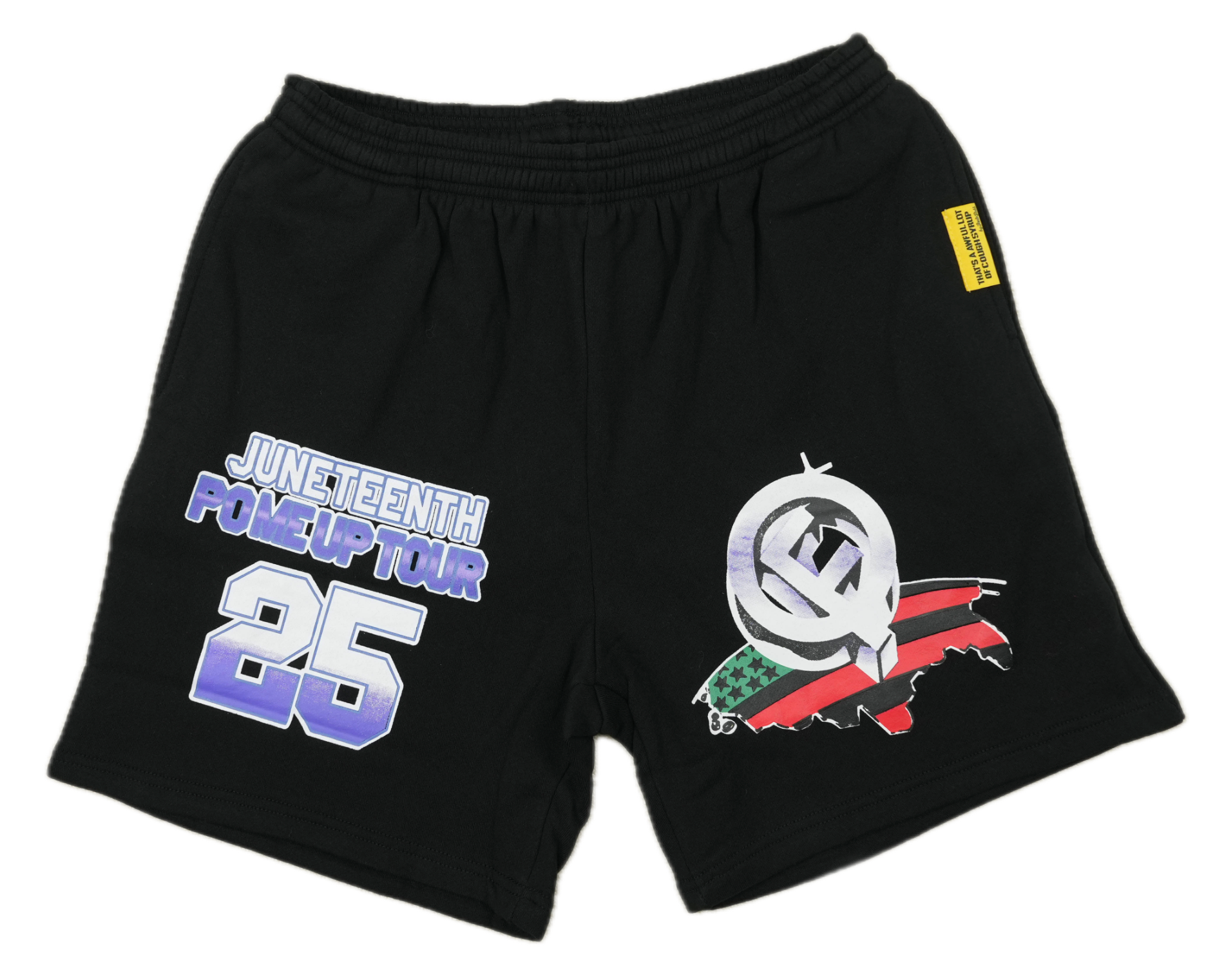 JUNETEENTH SHORTS BLACK