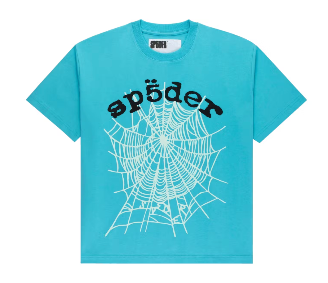 OG WEB V2 TEE CYAN