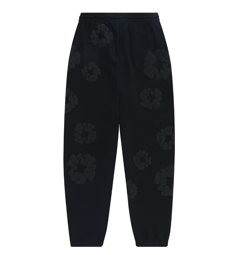 COTTON WREATH SWEATPANTS MONOCHROME